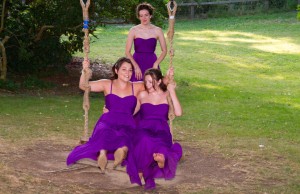 Bridesmaids on Swing